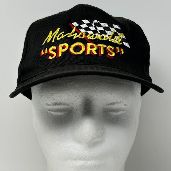 Vintage 90s Mahowald Sports Ski-Doo Hat Baseball Cap New Prague Snapback Black - Picture 2 of 11